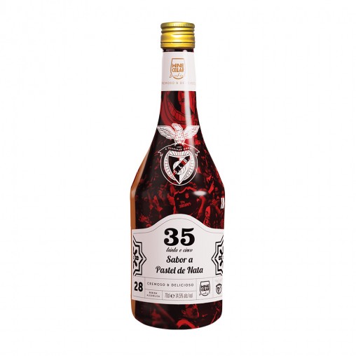Licor 35 – Creme de Pastel de Nata | Edição SLBenfica 120 Anos 70cl