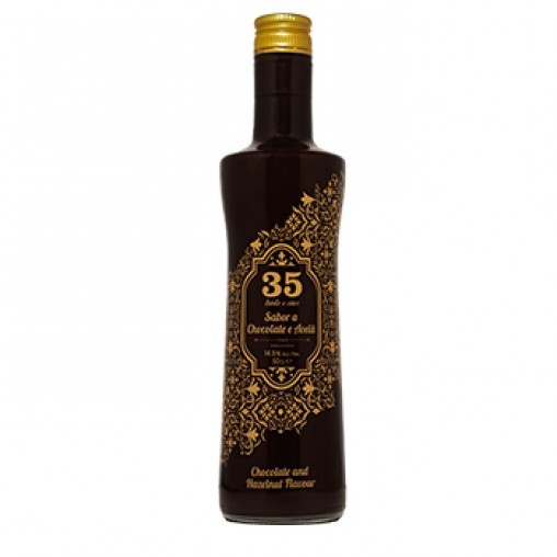 Licor 35 - Sabor a Chocolate e Avelã 50cl