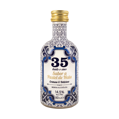 Licor 35 - Sabor a Pastel de Nata Miniatura 50cl